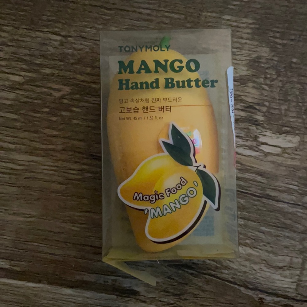 NWT TONYMOLY Mango Hand Butter In A Cute Mango Shaped Container/Bottle